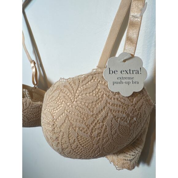 Rene Rofe Wild Dream Women's 34C Extreme Push Up Bra Lace Bra - Picture 3 of 11